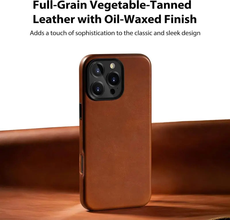 OEM Genuine Leather Phone Case Full Wrap Case With Magnetic for IPhone