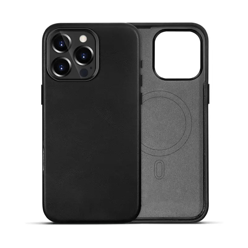 OEM Genuine Leather Phone Case Full Wrap Case With Magnetic for IPhone