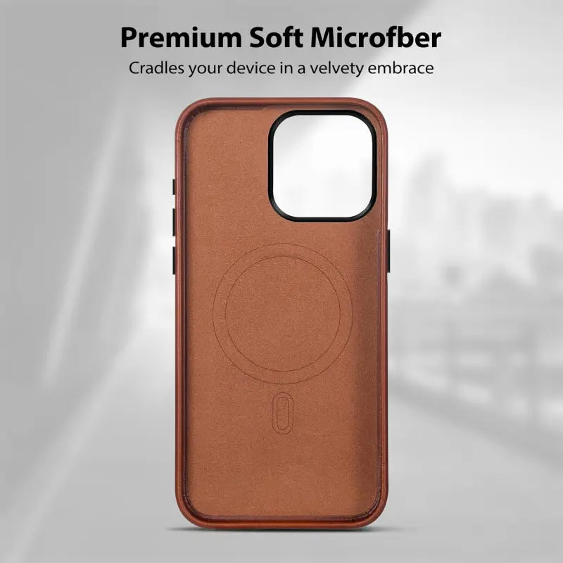 OEM Genuine Leather Phone Case Full Wrap Case With Magnetic for IPhone