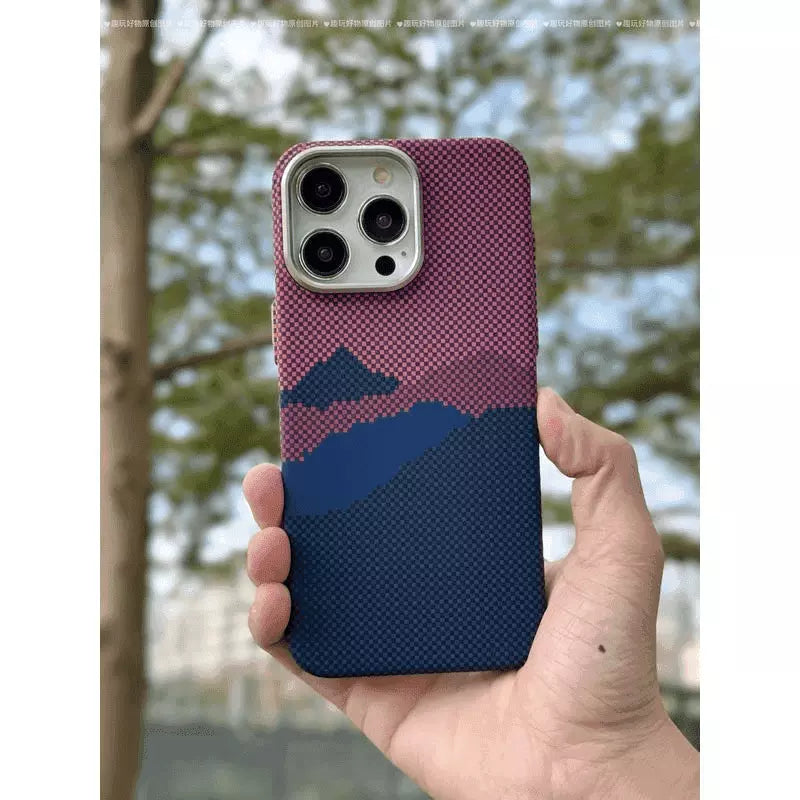 iPhone Kevlar Case - Magsafe-Mountain Blue