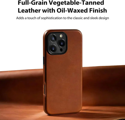 OEM Genuine Leather Phone Case Full Wrap Case With Magnetic for IPhone